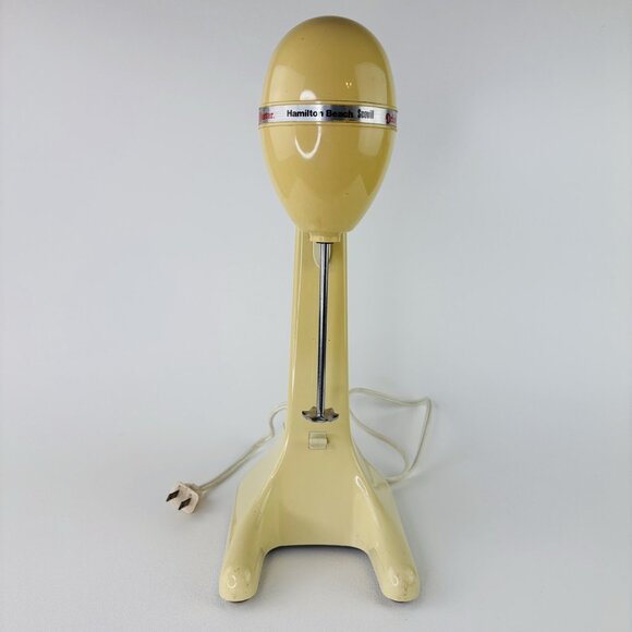 1960s Hamilton Beach Scovill Drink Master Milkshake Maker Model 727 VTG Yellow - Picture 1 of 11